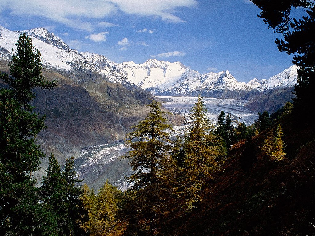 Grosser Aletsch Glacier, Berner Oberland, Switzerland